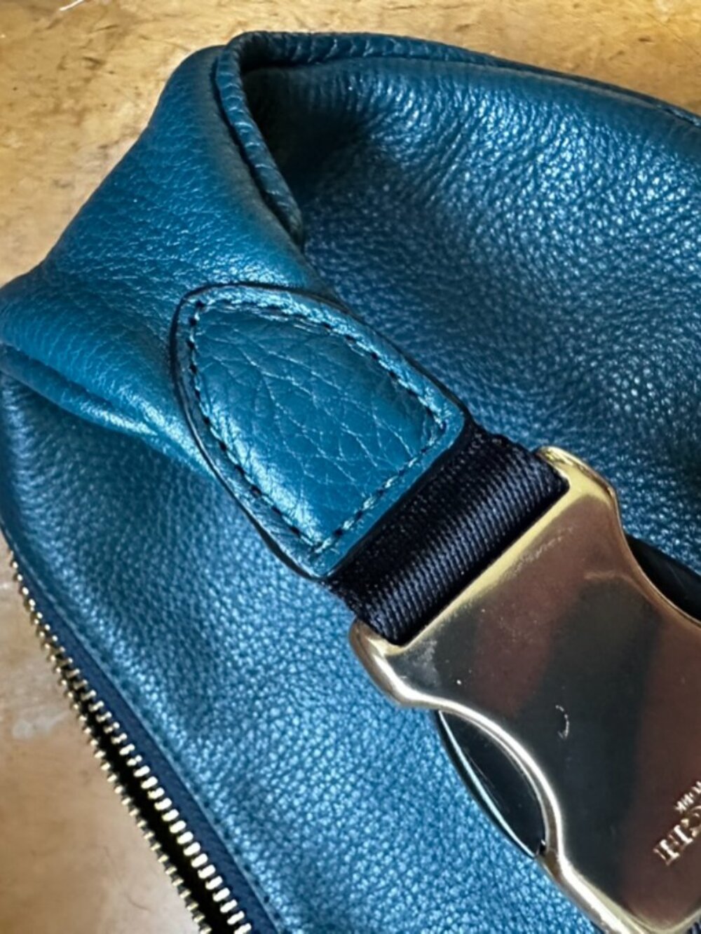 Coach Belt Bag/Fanny Pack, Dark Teal, Like New - Picture 6 of 15